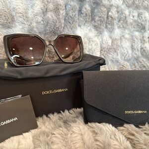 Dolce & Gabbana Dark Brown Sunglasses